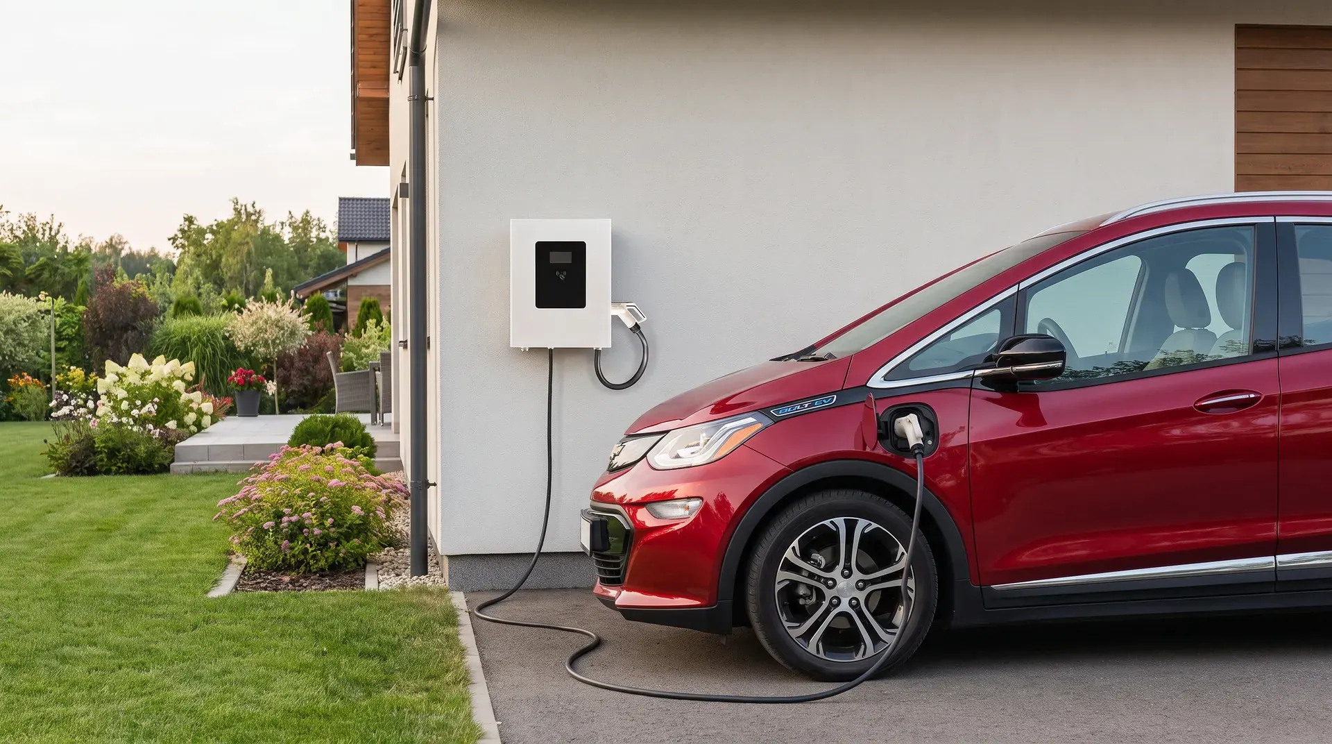 Chevrolet Bolt EV la încărcare de la stația DC de acasă Ampera Nova