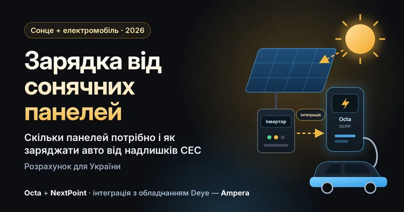 Зарядка електромобіля від сонячних панелей: чи можна, скільки панелей потрібно і яку станцію обрати