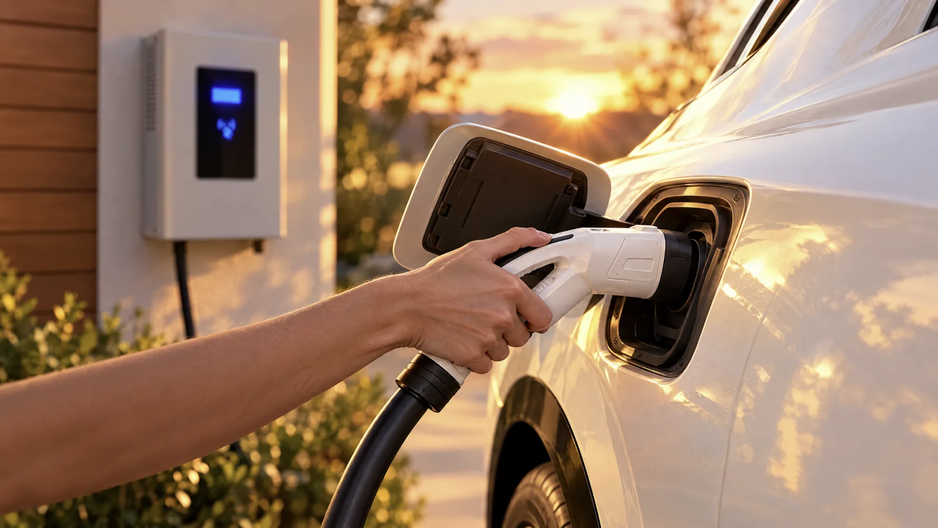 Підключення пістолета Ampera Nova до авто на заході сонця