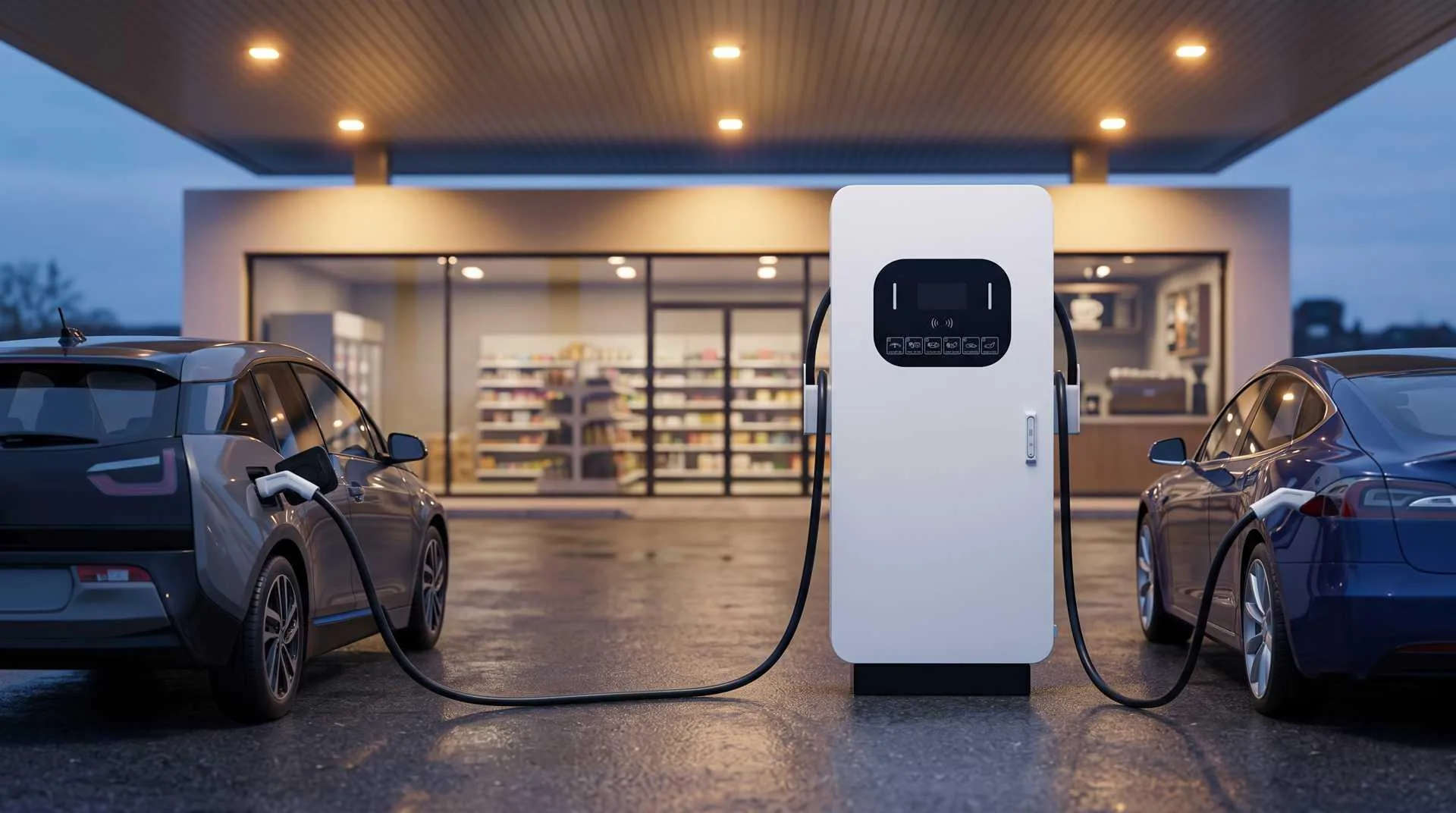 Ampera Titan 240 заряджає два авто одночасно на АЗС